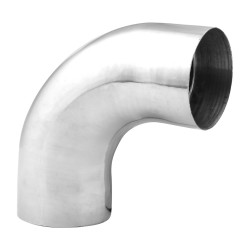 90° Rounded big  handrail elbow 50mm-Chrome