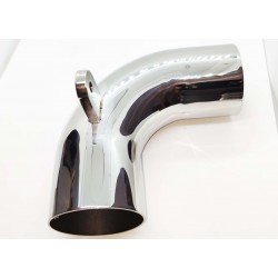 50.8mm SS pipe Handrail 90° elbow with  accessory Right side Chrome-for wood handrail