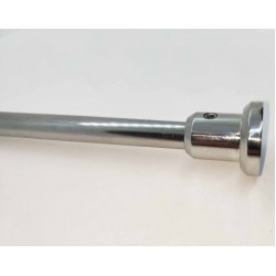End Cap to Wall Connector for 10mm rod - Chrome finish