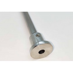 End Cap to Wall Connector for 10mm rod - Brushed finish