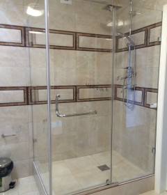 Showers and glass hardware